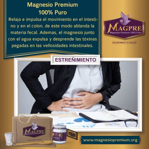 CloruroMagnesioBeneficiosMagPreCertificado100Puro.Estreñimiento