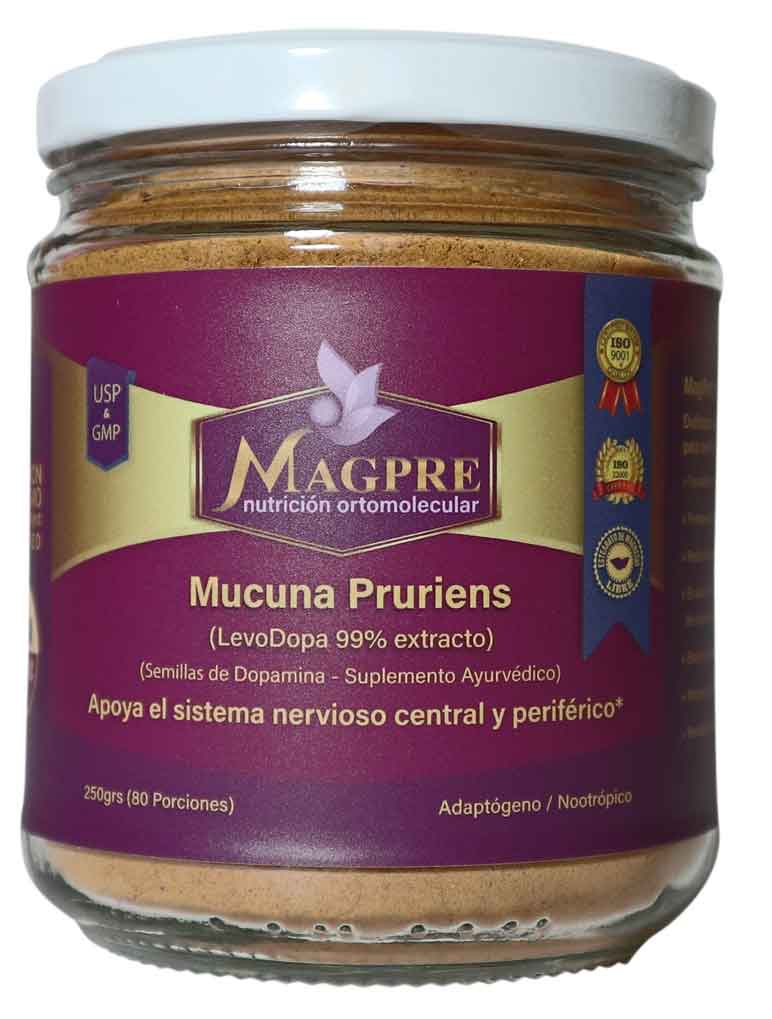 Mucuna Pruriens en Polvo Crudo Puro - (99% extracto) MAGPRE®